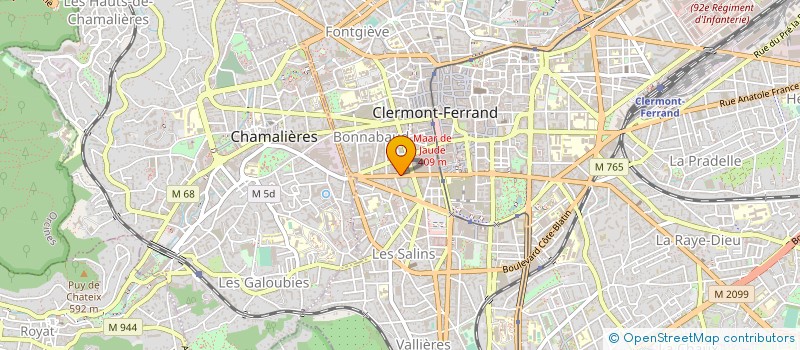 localisation de l'entreprise CTSO CLERMONT NORD EST à CLERMONT-FERRAND
