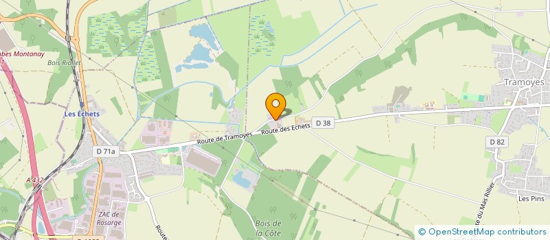 localisation de l'entreprise CTSV à TRAMOYES