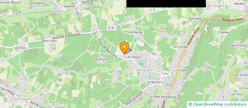 localisation de l'entreprise CTSV  PORTE DES PIERRES DOREES