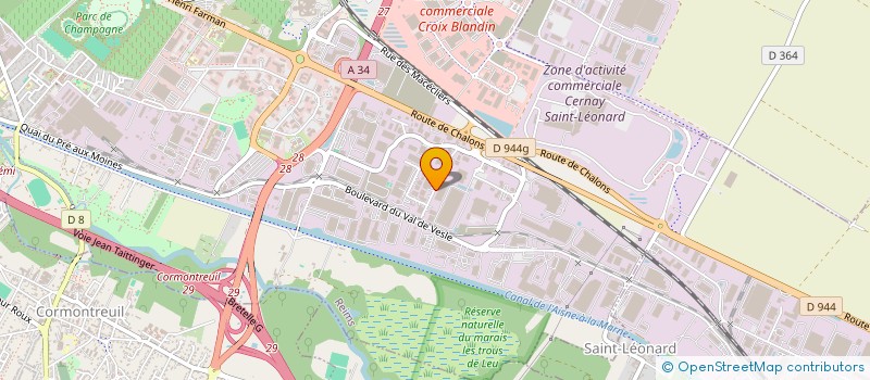 localisation de l'entreprise CTT SECURITE à REIMS