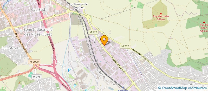 localisation de l'entreprise CTV  COURNON-D'AUVERGNE