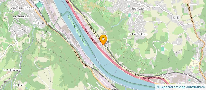 localisation de l'entreprise CTVA SEYSSUEL  SEYSSUEL