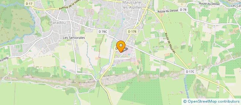 localisation de l'entreprise CTVB  MAUSSANE-LES-ALPILLES