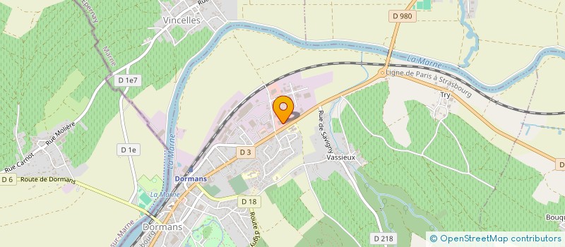 localisation de l'entreprise CTVP  DORMANS