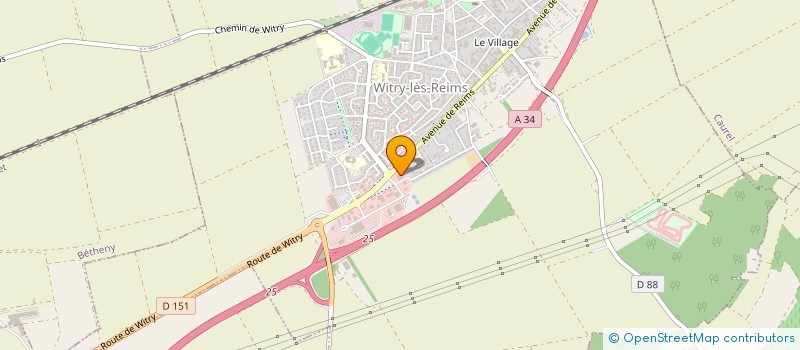 localisation de l'entreprise CTW  WITRY-LES-REIMS