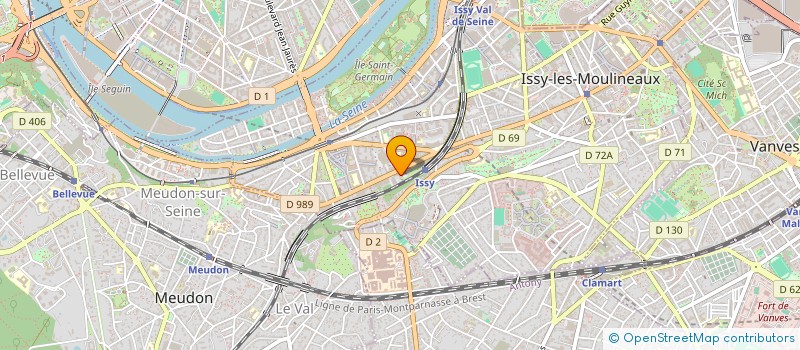 localisation de l'entreprise CU CONSULTING à ISSY-LES-MOULINEAUX