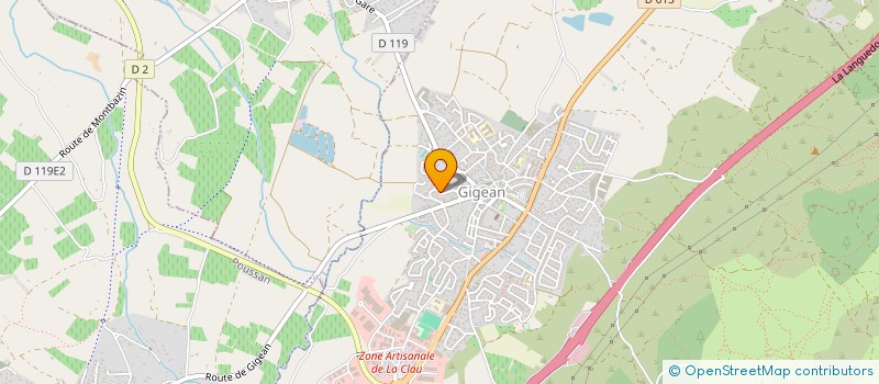 localisation de l'entreprise CUAD  GIGEAN