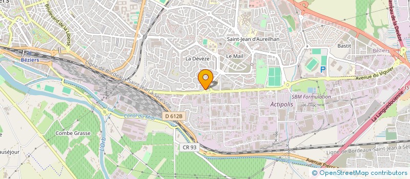 localisation de l'entreprise CUADRILLA BITERROISE DU BATIMENT  BEZIERS