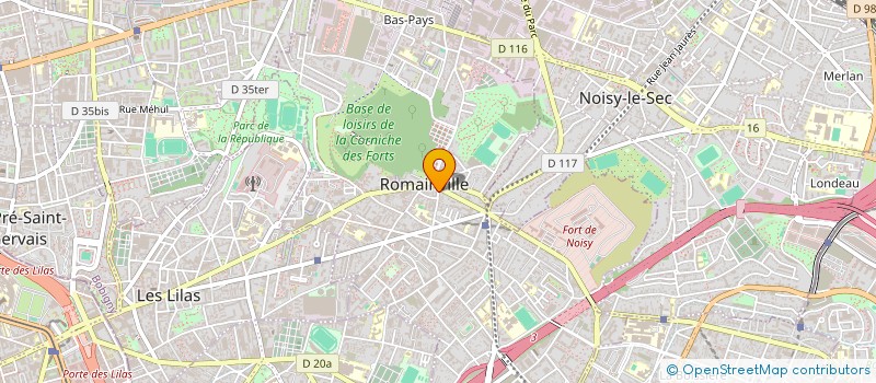 localisation de l'entreprise CUARTAS MENUISERIE à ROMAINVILLE