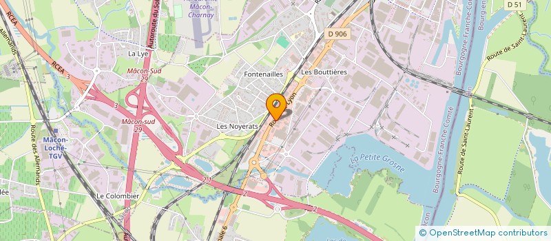 localisation de l'entreprise CUB DESIGN à MACON