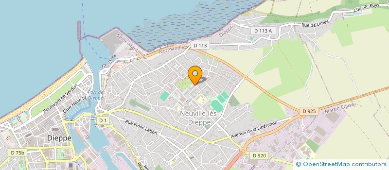 localisation de l'entreprise CUB3 à DIEPPE