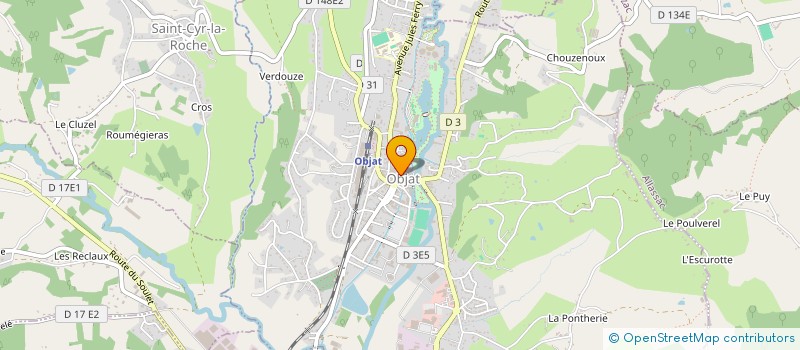 localisation de l'entreprise CUBA  OBJAT