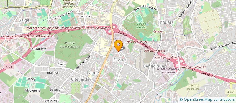 localisation de l'entreprise CUBA YA  GRADIGNAN