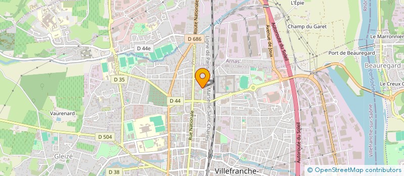 localisation de l'entreprise CUBANEATE à VILLEFRANCHE-SUR-SAONE