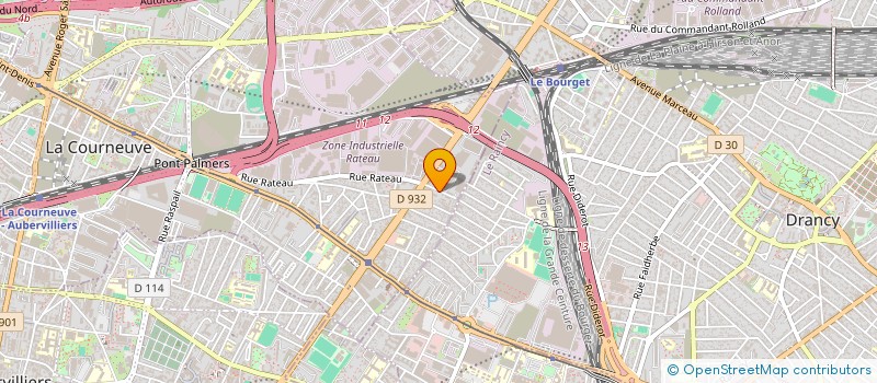 localisation de l'entreprise CUBARTISTA à LA COURNEUVE