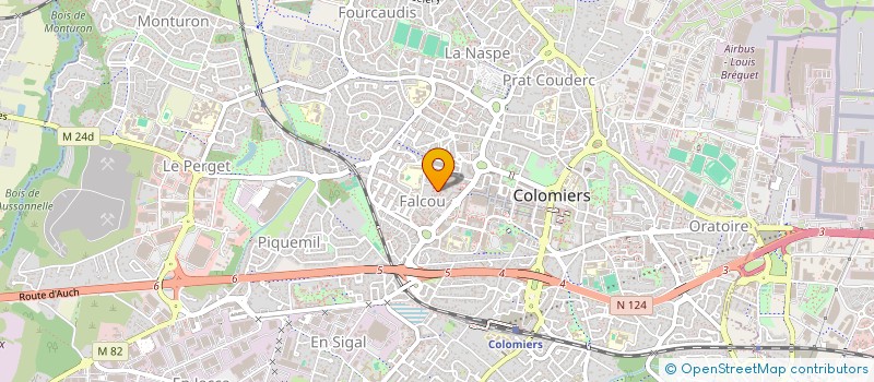 localisation de l'entreprise CUBATE SOFT à COLOMIERS