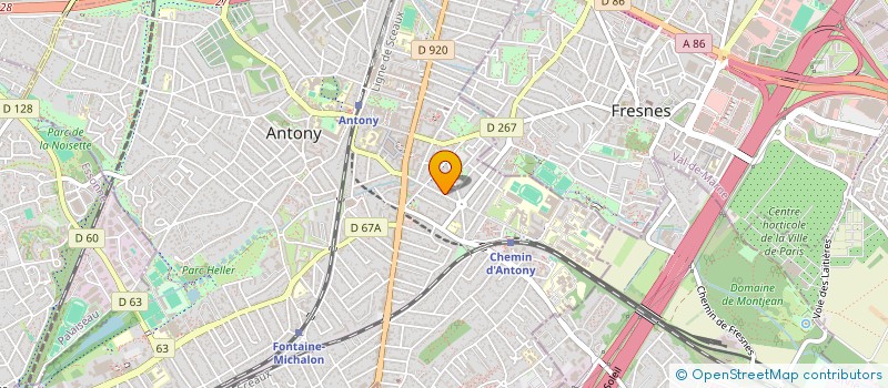 localisation de l'entreprise CUBE à ANTONY