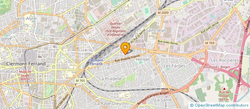 localisation de l'entreprise CUBE CLERMONT  CLERMONT-FERRAND