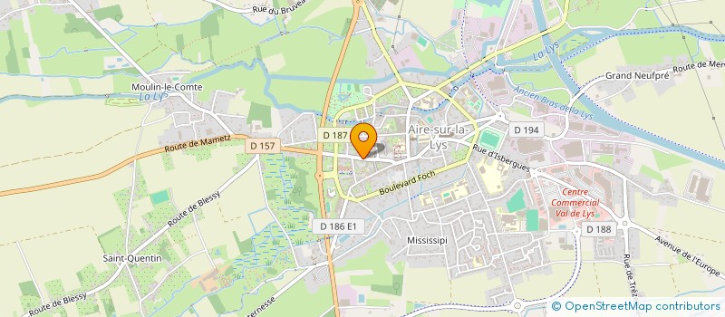 localisation de l'entreprise CUBE CONSEIL  AIRE-SUR-LA-LYS