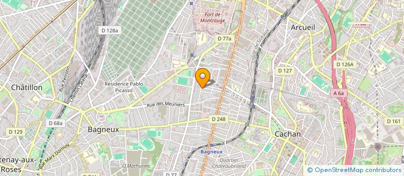 localisation de l'entreprise CUBE DE VERRIERES à BAGNEUX