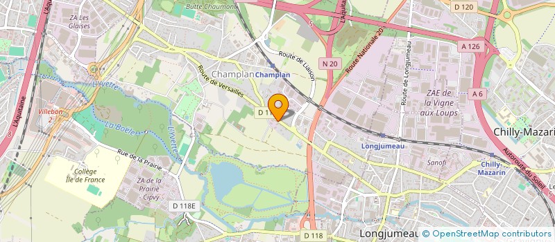 localisation de l'entreprise CUBE SARL  CHAMPLAN