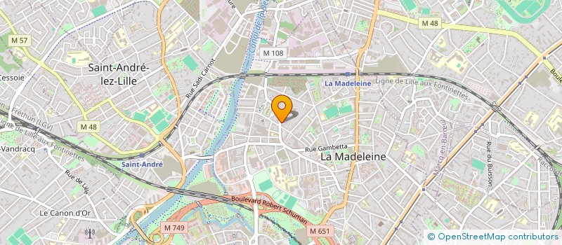 localisation de l'entreprise CUBEDDA  LA MADELEINE