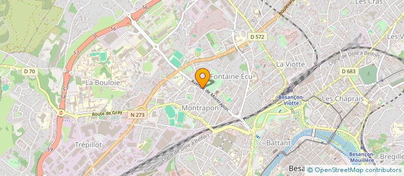 localisation de l'entreprise CUBER POINT COM à BESANCON