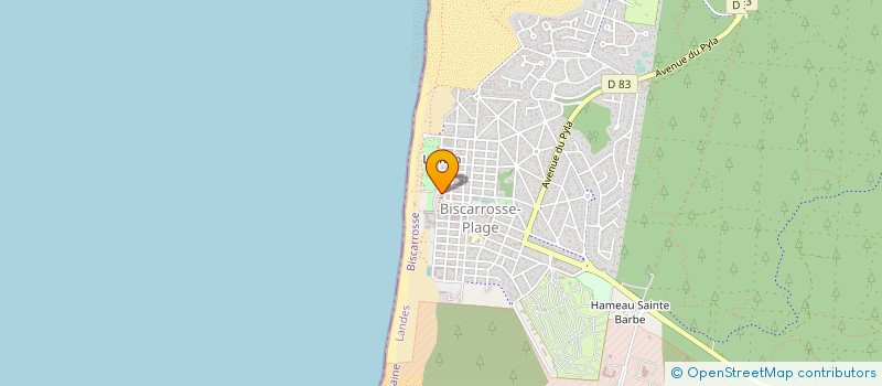 localisation de l'entreprise CUBERA  BISCARROSSE