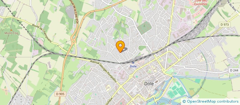 localisation de l'entreprise CUBI GROUPE à DOLE