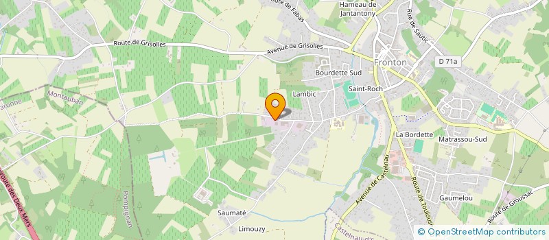 localisation de l'entreprise CUBI SPOT à FRONTON