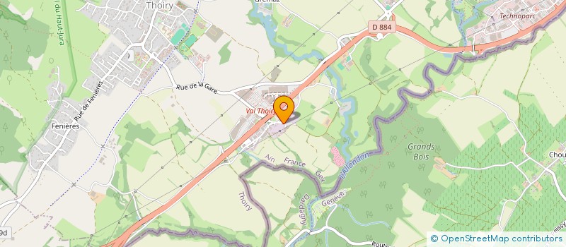 localisation de l'entreprise CUBIER TRANSPORTS DEMENAGEMENTS à THOIRY