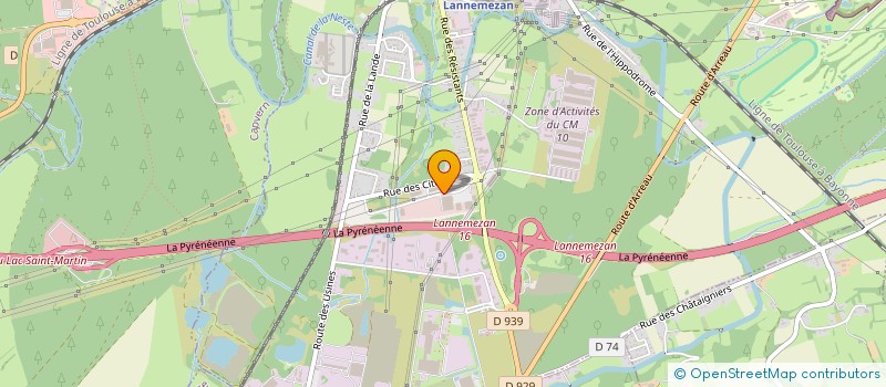 localisation de l'entreprise CUBIL à LANNEMEZAN