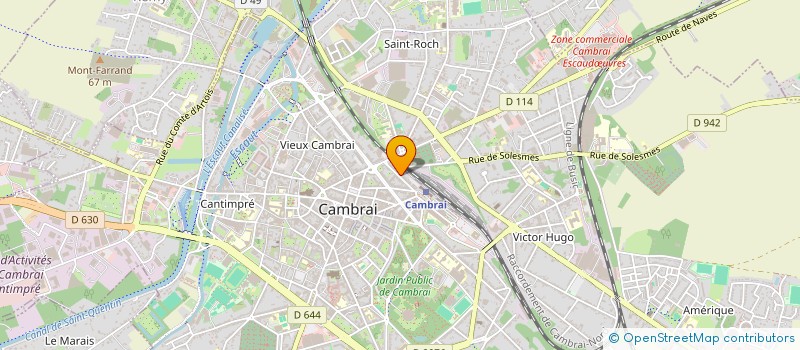 localisation de l'entreprise CUBIQUE  CAMBRAI