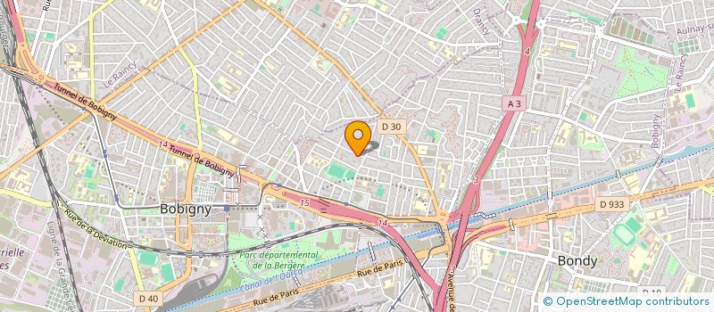 localisation de l'entreprise CUBIQUE CONSTRUCTION  BOBIGNY