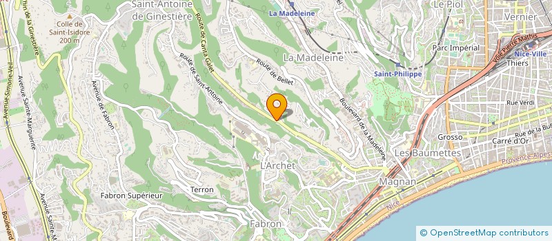 localisation de l'entreprise CUBIX 06 à NICE