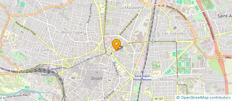 localisation de l'entreprise CUBOX à DIJON