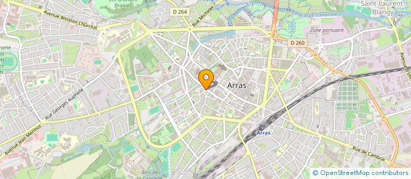 localisation de l'entreprise CUBS à ARRAS