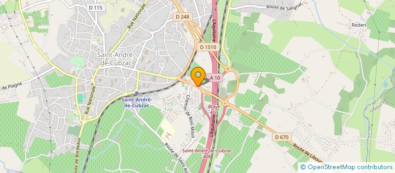 localisation de l'entreprise CUBZAC MICRO à SAINT-ANDRE-DE-CUBZAC