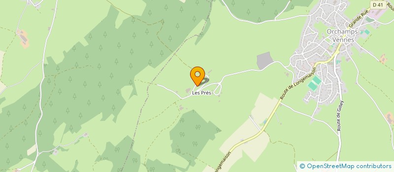 localisation de l'entreprise CUCHE C.M.P.E.  ORCHAMPS-VENNES