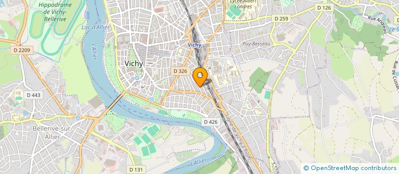 localisation de l'entreprise CUCHET-DELMAS à VICHY