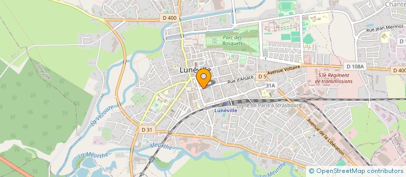 localisation de l'entreprise CUCINA DEI MARCHAUX à LUNEVILLE