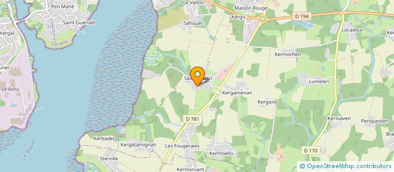 localisation de l'entreprise CUCINA DELL ITALIA  KERVIGNAC