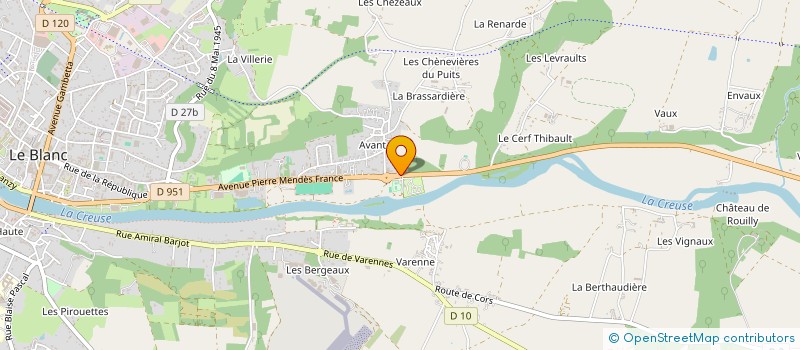 localisation de l'entreprise CUCINATO à LE BLANC