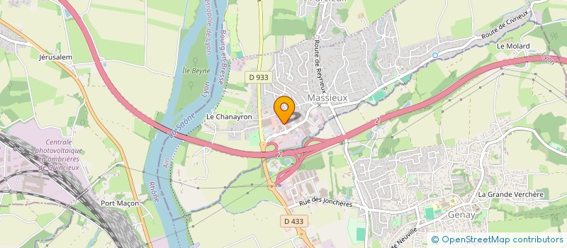 localisation de l'entreprise CUCINE DIFFUSION  MASSIEUX