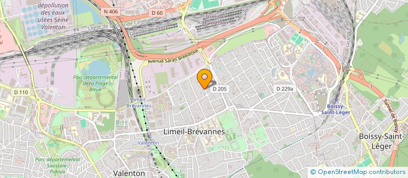 localisation de l'entreprise CUCIUC IMMO à LIMEIL-BREVANNES