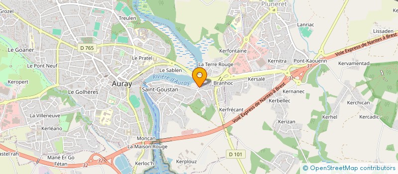 localisation de l'entreprise CUCU DU 29 à AURAY