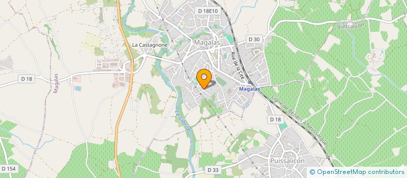 localisation de l'entreprise CUCULIERE ELECTRICITE à MAGALAS