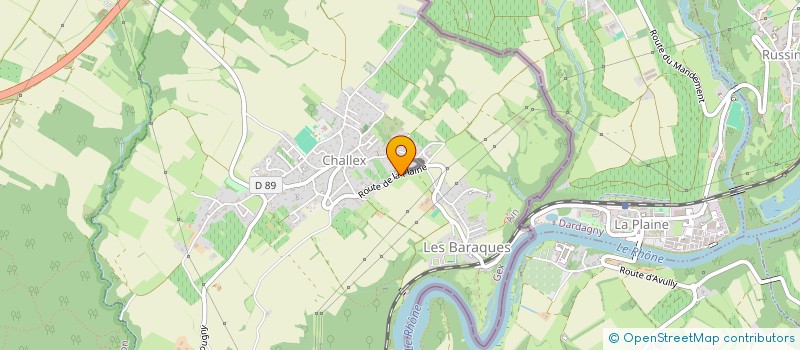 localisation de l'entreprise CUDA  CHALLEX