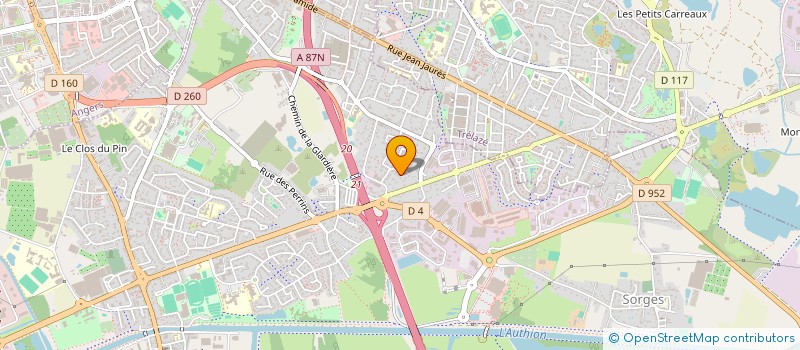 localisation de l'entreprise CUDENNEC HOLDING à ANGERS