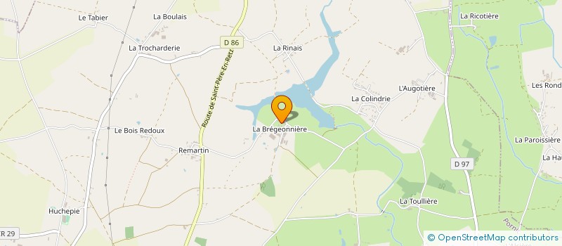 localisation de l'entreprise CUEILLETTE A L'ETANG DU GROS CAILLOU à PORNIC